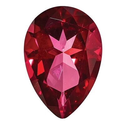 Topaz Blazing Red 8X5mm Pear Gemstone TP-0805-PSF-RB, MPN: TP-0805-PSF-RB,