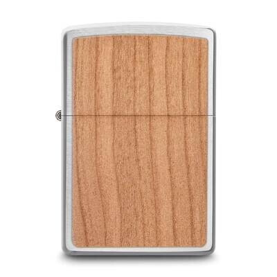 Zippo Woodchuck Brushed Chrome Cherry Wood Lighter GM25900, MPN: GM25900, 191693199949