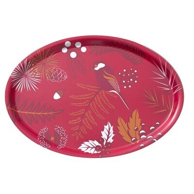 Le Jacquard Francais Tray Poesie D&#39;Hiver Red Wood 100% Birch 11 x 8 Inch 28097, MPN: 28097, 3660269…