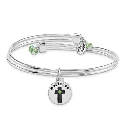 Silver-tone Trinky Things Be Patient Bangle Bracelet Card GM16060, MPN: GM16060, 853691006819