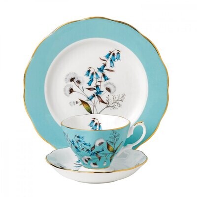 Royal Albert 100 Years 1950 3-Piece Set Teacup Saucer &amp; Plate 8 Inch Festival 40017589, MPN: 400175…