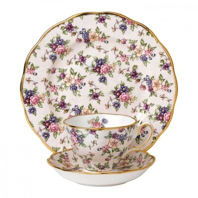 Royal Albert 100 Years 1940 3-Piece Set Teacup Saucer &amp; Plate 8 Inch English Chintz 40017568, MPN: …