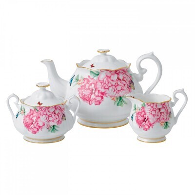 Royal Albert Miranda Kerr Teapot, Sugar &amp; Creamer Friendship, MPN: 40001821, 701587018814