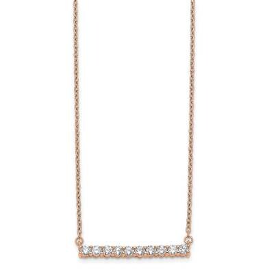 14Kr Si1/Si2, G H I, Bar Necklace Lab Grown Diamond PM3738-050-RLG, MPN: PM3738-050-RLG, 8839570798…