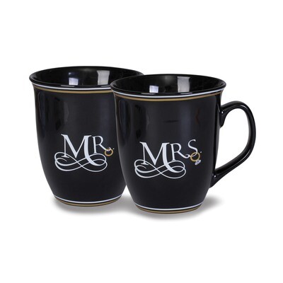 Ceramic Stone Mr. &amp; Mrs. Mug Set GM18508, MPN: GM18508, 633303819484