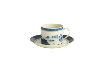 Mottahedeh Blue Canton Can Tea Cup &amp; Saucer HC149, MPN: HC149,