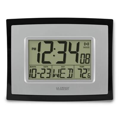 Digital Wall Clock with Temperature GM22201, MPN: GM22201, 757456988931