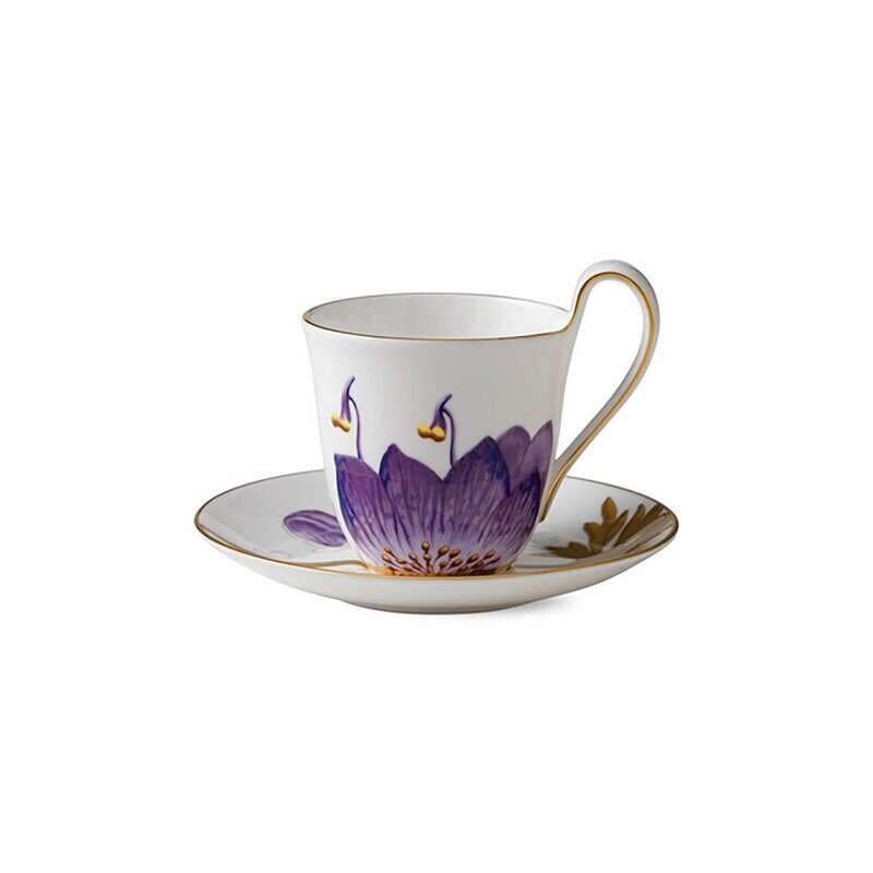 Royal Copenhagen Flora Cup & Saucer 9 oz Pansy 1017555