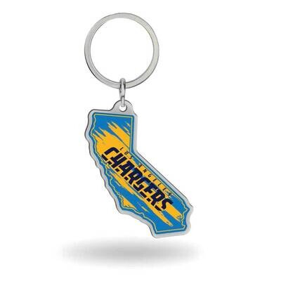 NFL LA Chargers-California State Shaped Key Ring GC8048, MPN: GC8048, 767345747846