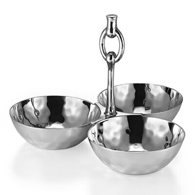 Mary Jurek Omega 3-Bowl Snack Set with Ring 5.5&quot; x 6.75&quot; HOM005, MPN: HOM005, 817658012916