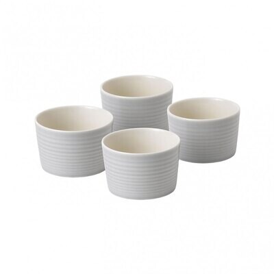Royal Doulton Maze Light Grey Ramekin 9.5 Oz Set of 4 1054426, MPN: 1054426, 701587433228