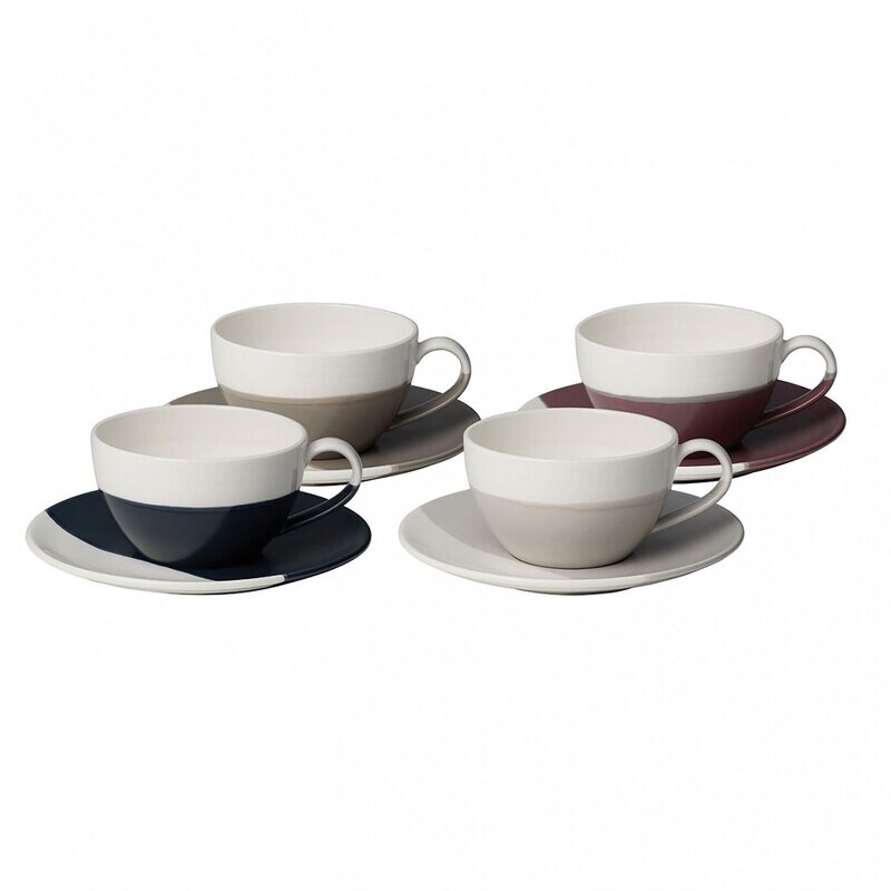 Royal Doulton Coffee Studio Cappuccino Cup & Saucer 9 Oz Set of 4 40035913