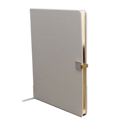 Addison Ross Notebook A4 Gold Grey Pu Leather NB1156, MPN: NB1156, UPC/EAN: 5024043189220