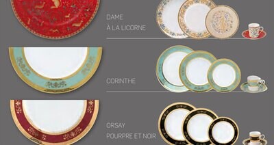 Deshoulieres Corinthe Cream Soup Saucer SBBC-RI7352, MPN: SBBC-RI7352,