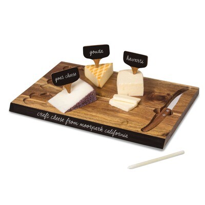 Delio Acacia Serving Board with Markers &amp; Knife GM20073, MPN: GM20073, 99967390965