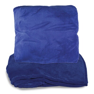 Blue Fleece Zip-up Pillow Blanket GM19193, MPN: GM19193, 633944009770