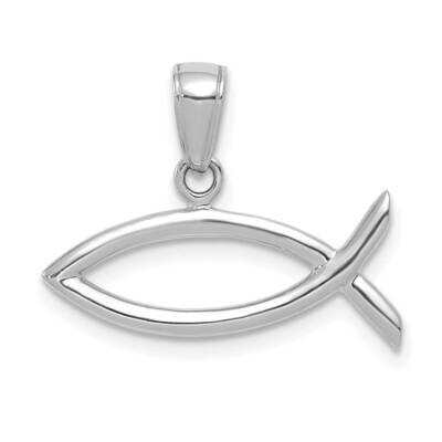 Ichthus Fish Pendant 14k White Gold D3742W, MPN: D3742W, 196904090602