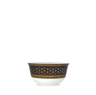 Caskata Hawthorne Onyx Small Bowl Gold Blue Platinum BOSBL-114, MPN: BOSBL-114, 817325017275