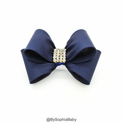 Navy Blue Hair Clip Blue Bow Hair Clip Bow Hair Clip Toddler Blue Hair Clip Girls Bow Hair Clip Big…