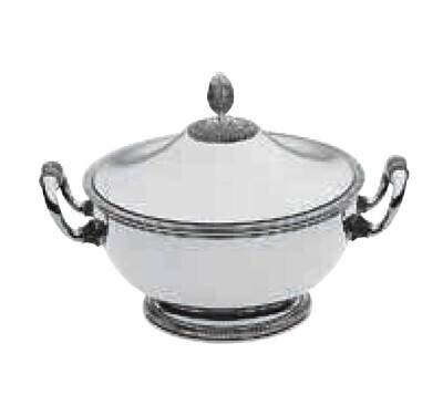 Ercuis Fleurs Soup Tureen 9.5 Inch Silver Plated F51F200-24, MPN: F51F200-24, 8014808358616