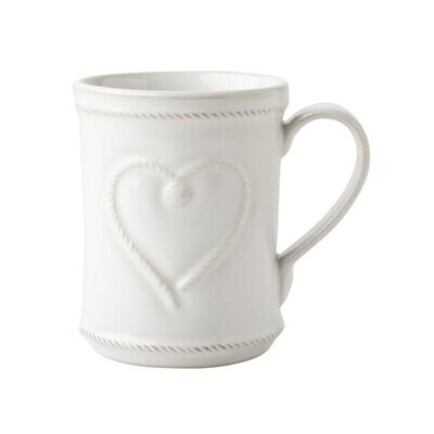 Juliska Berry &amp; Thread Whitewash Cupfull of Love Mug JA116/W, MPN: JA116/W, 815261026054
