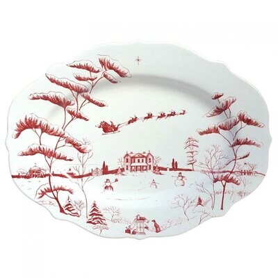 Juliska Country Estate Winter Frolic Ruby Serving Platter Christmas Eve CE55/73, MPN: CE55/73, 8100…