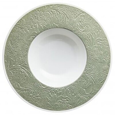 Raynaud Italian Renaissance Deep Plate With Engraved Rim Celadon 0812-46-250027, MPN: 0812-46-25002…
