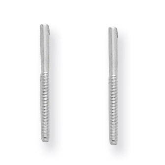 Threaded Earring Post 14k White Gold WG2680