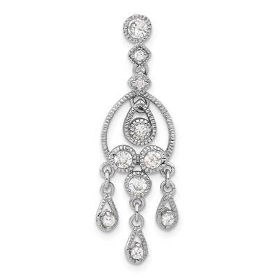 CZ Chandelier Pendant Sterling Silver QP791, MPN: QP791,