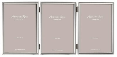 Addison Ross Fine Edged Silver Triple Photo Frame 4 x 6 InchSilver-plated FR0514, MPN: FR0514, UPC/…