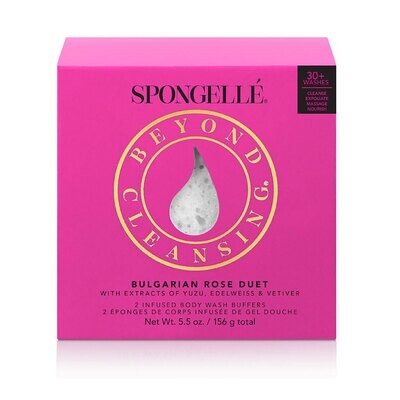 Spongelle Boxed Duo Bulgarian Rose 30+ Uses Pack of 6 AST-M2BR