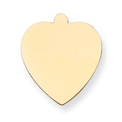 Heart Shape with Eyelet Stamping 14k Yellow Gold YG1235, MPN: YG1235,