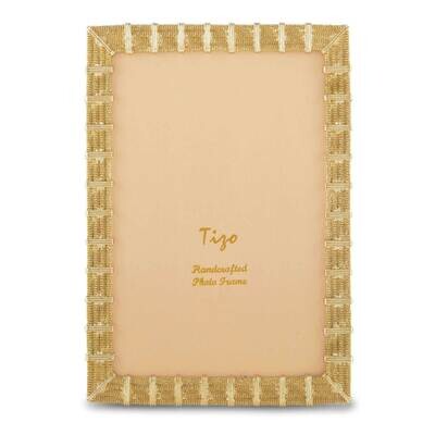 Gold-tone Mesh 4 x 6 Inch Photo Picture Frame GM20017, MPN: GM20017,