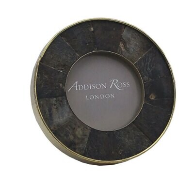 Addison Ross Black Horn Round Photo Frame 3 x 3 Inch Horn FR6726, MPN: FR6726, UPC/EAN: 50240431898…