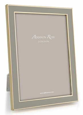 Addison Ross Taupe Enamel Picture Frame 4 x 6 Inch e-Gold Plating FR1352, MPN: FR1352, UPC/EAN: 502…