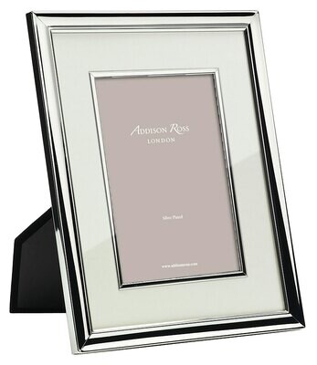 Addison Ross Bezel Picture Frame Cream Mount 8 x 10 InchSilver-plated FR0665, MPN: FR0665, UPC/EAN:…