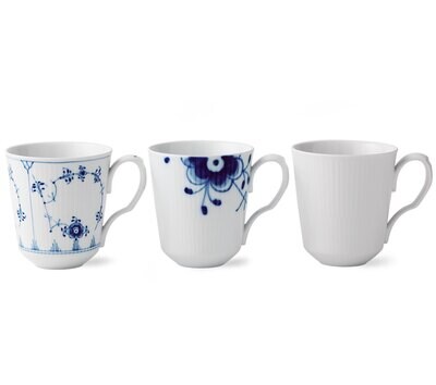 Royal Copenhagen Gifts With History Mugs 12.25 Oz Set of 3 1025896, MPN: 1025896, 5705140732020