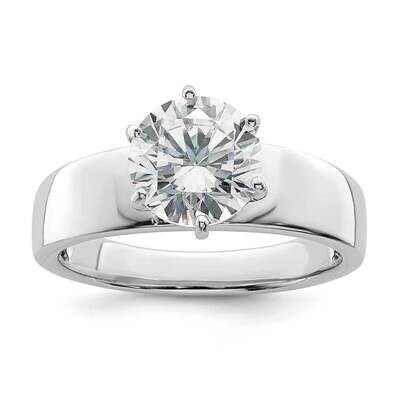 Rhodium-Plated CZ Diamond Ring Sterling Silver Polished QR7309, MPN: QR7309,