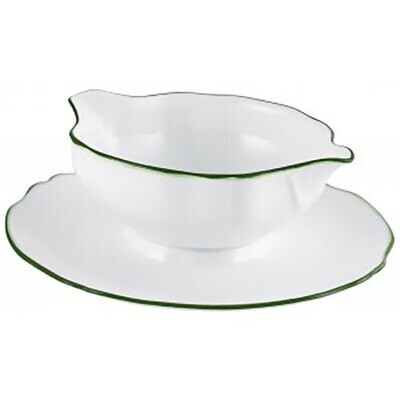 Raynaud Touraine Double Filet Vert Sauce Boat And Stand 0663-01-511030, MPN: 0663-01-511030, 366000…