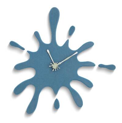 Blue Ink Splash Battery Operated Wall Clock GM25190, MPN: GM25190, 788089161255
