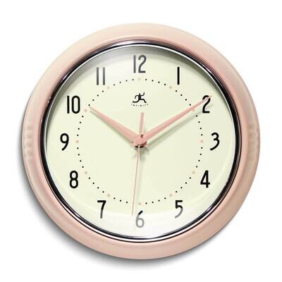 Rose Blush Retro Metal Wall Clock GM25010, MPN: GM25010, 731742109446