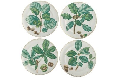 Mottahedeh Nutleaf Dessert Plate Set of 4 S802, MPN: S802,