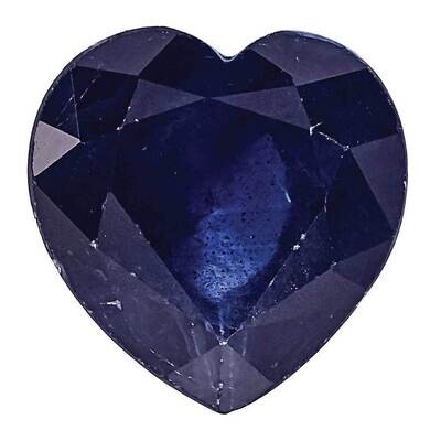 Sapphire Blue 4mm Heart Faceted C Quality SA-0400-HTF-BL-C, MPN: SA-HTF-BL-C,