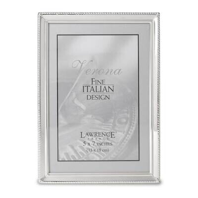 Polished Silver-plated 5 x 7 Inch Picture Frame Bead Border Design GM22283, MPN: GM22283, 751148060…