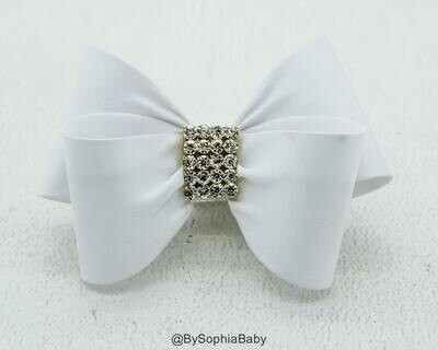 White Bow White Bow Hair Clip Bow Hair Clip Toddler White Hair Clip Girls Bow Hair Clip Big Bow Hai…