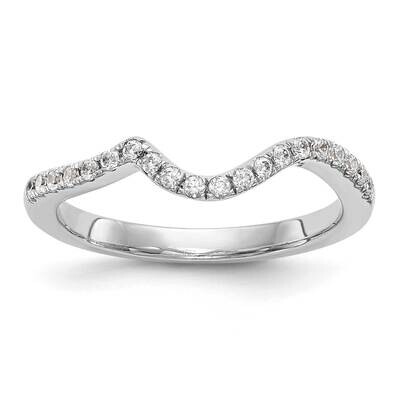 Diamond Contoured Wedding Band 14k White Gold RM1955B-020-WAA, MPN: RM1955B-020-WAA,