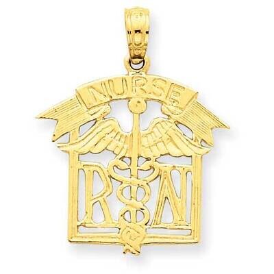 Registered Nurse Pendant 14k Gold D1234, MPN: D1234, 637218014613