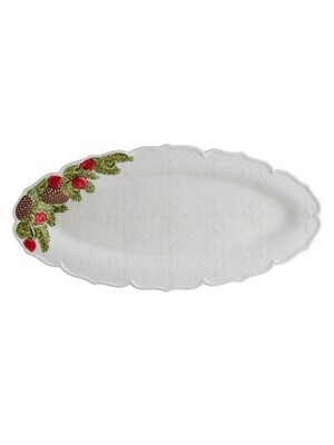 Bordallo Pinheiro Pinheiro Christmas Garland Oval platter Decorated 65020018, MPN: 65020018, 560041…