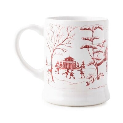 Juliska Country Estate Winter Frolic Ruby Mr. &amp; Mrs. Claus Mug CE90/73, MPN: CE90/73, 810882036147