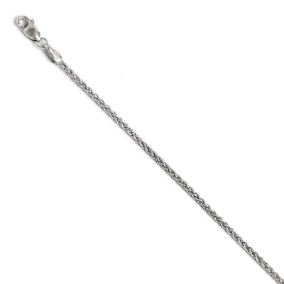 Leslie&#39;s 1.65mm Wheat Chain 20 Inch - 14k White Gold HB-1240-20, MPN: 1240-20, 886774544496
